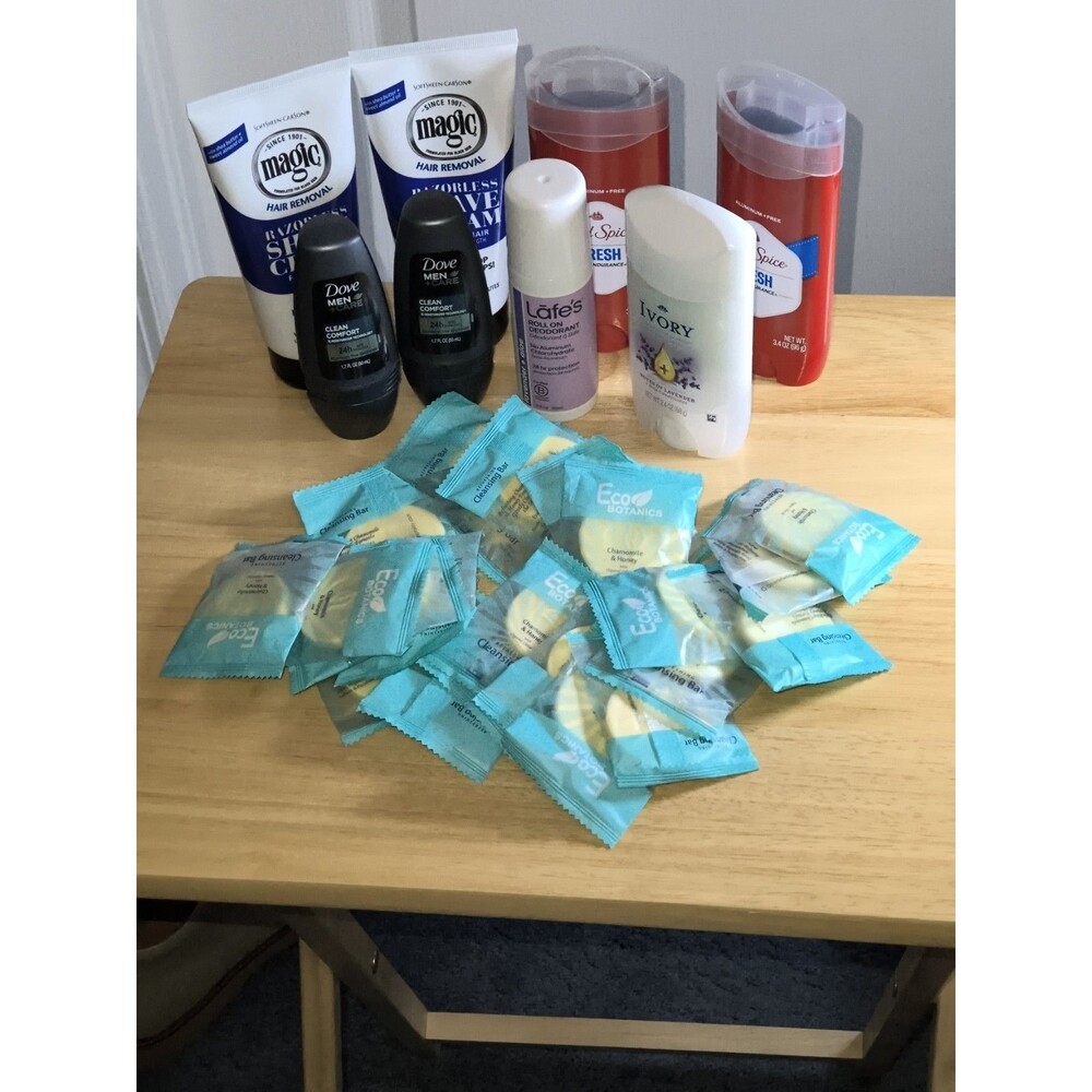 Grooming Bundle-31 Pieces-23 Eco Botanics-1 Lafe-2 dove men-2 softsheen etc
